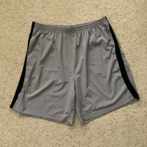 Everlast Sport Shorts, Mens XXL, Grey w/Black Stripe